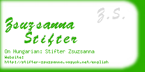 zsuzsanna stifter business card